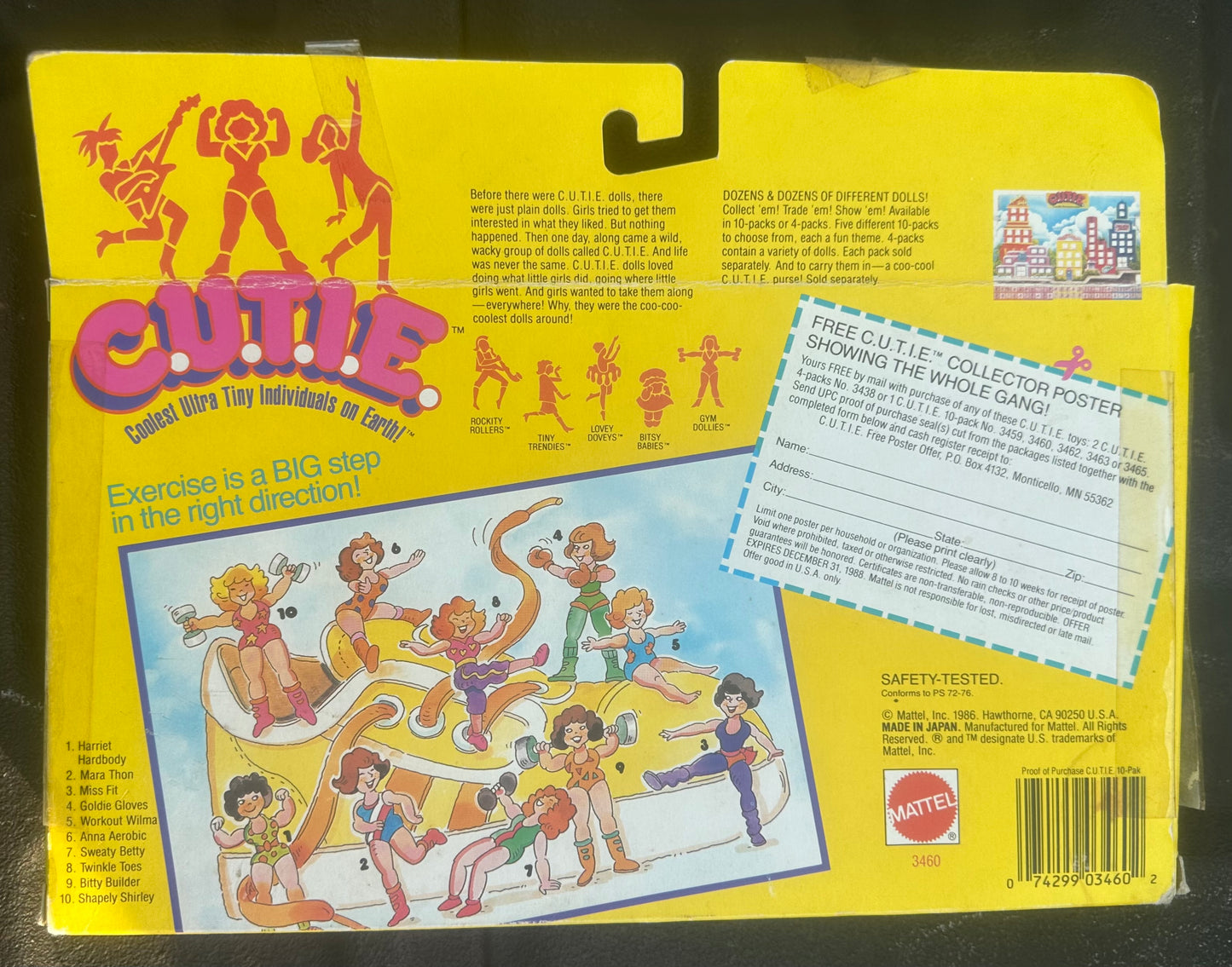 1986 Mattel Gym Dollies