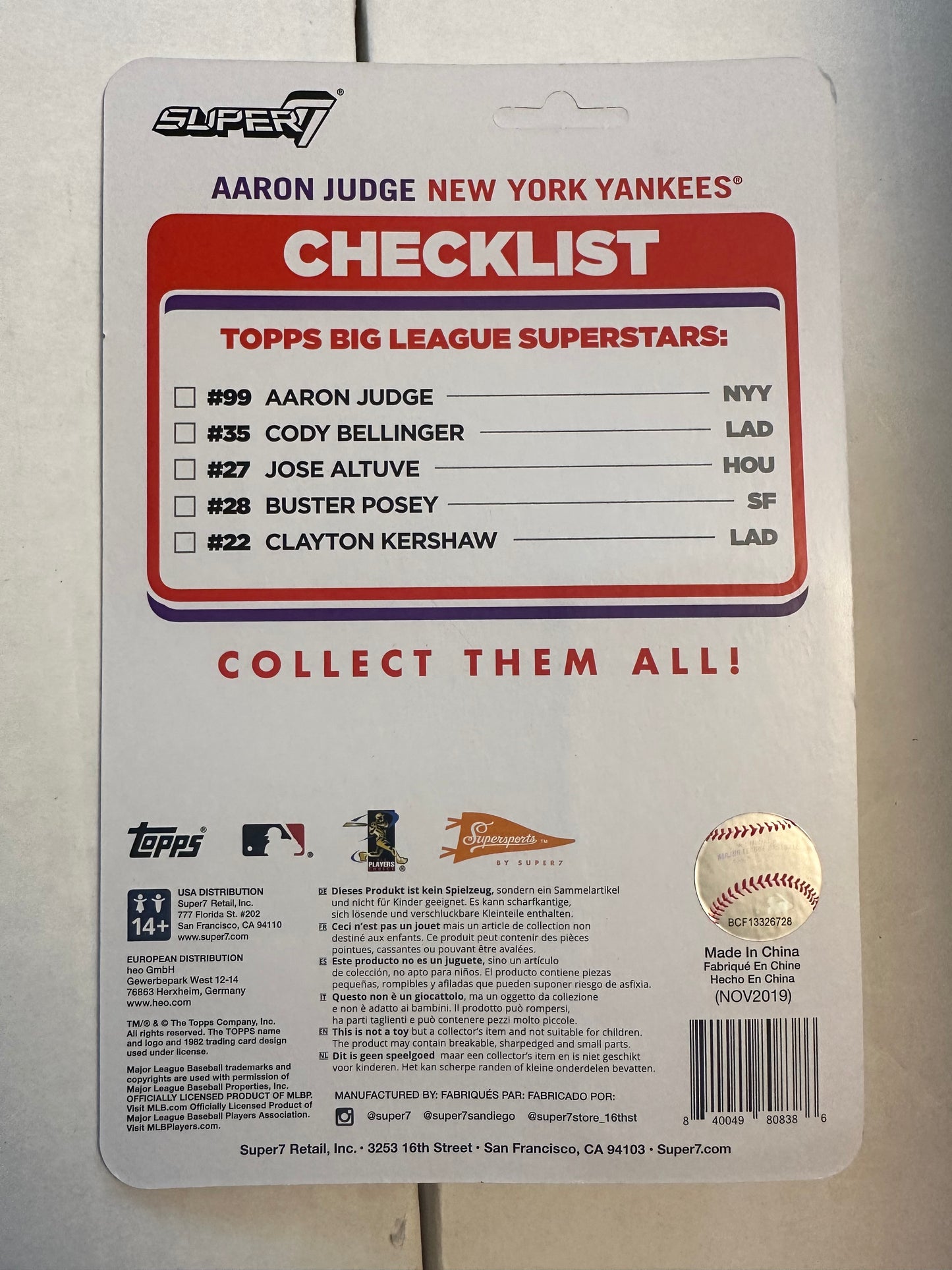 Topps Super7 Aaron Judge Figure