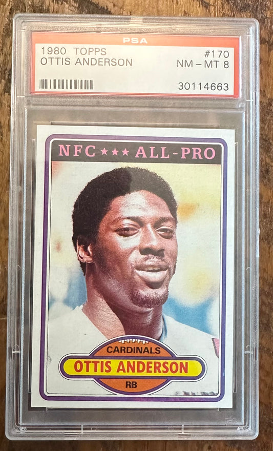 1980 Topps Ottis Anderson Rookie PSA 8