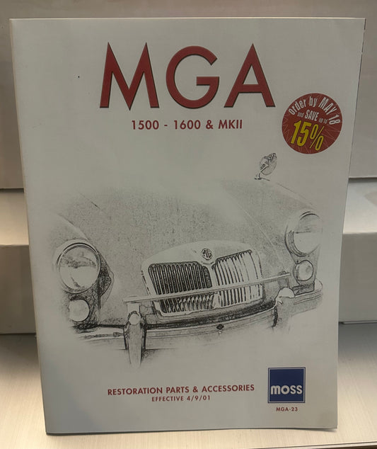 2001 MGA Restoration Parts & Accessories Catalog