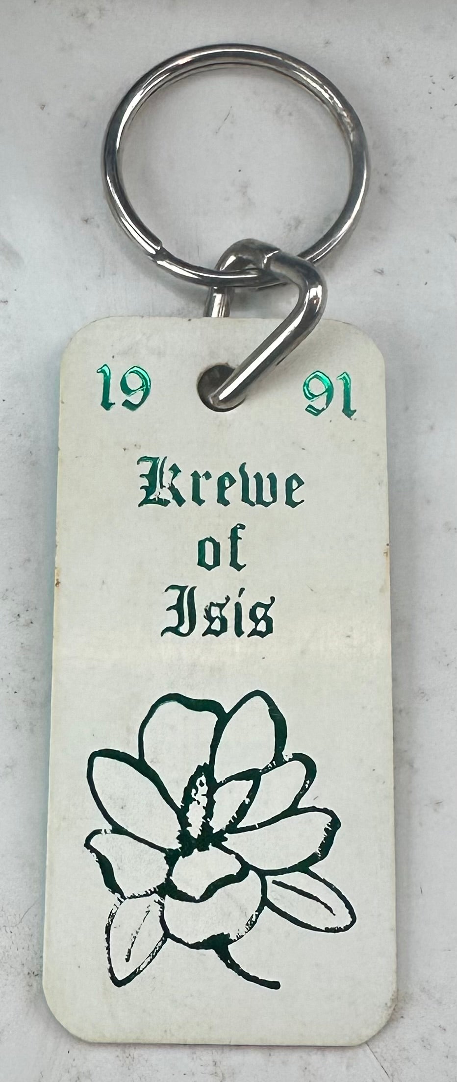 1991 Krewe Of Isis Mardi Gras Keychain