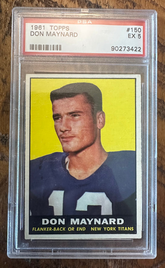 1961 Topps Don Maynard Rookie PSA 5