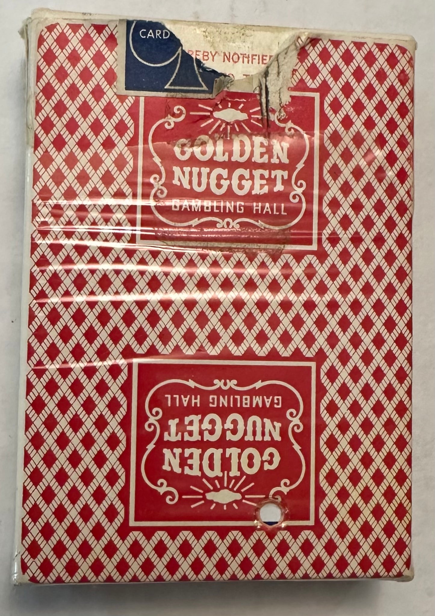 1975 Golden Nugget Casino Used Playing Cards