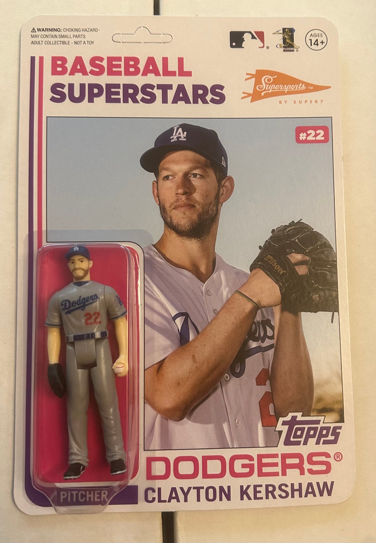 Topps Super7 Clayton Kershaw Figure