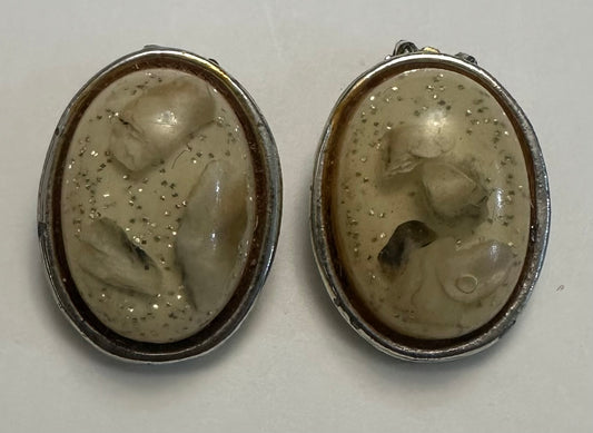 Vintage Oval Earrings