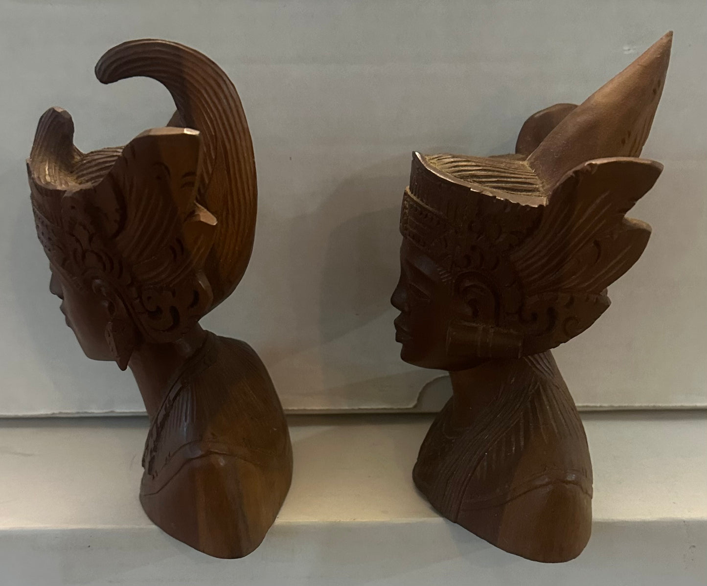 Wooden Indonesian Dancer Sculptures