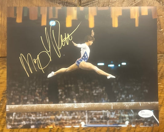 Mary Lou Retton Autographed Olympic 8X10 With JSA COA