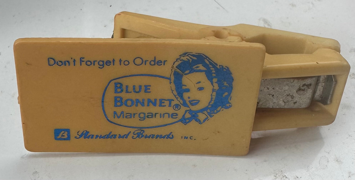 Vintage Blue Bonnet Margarine Hercules Clip