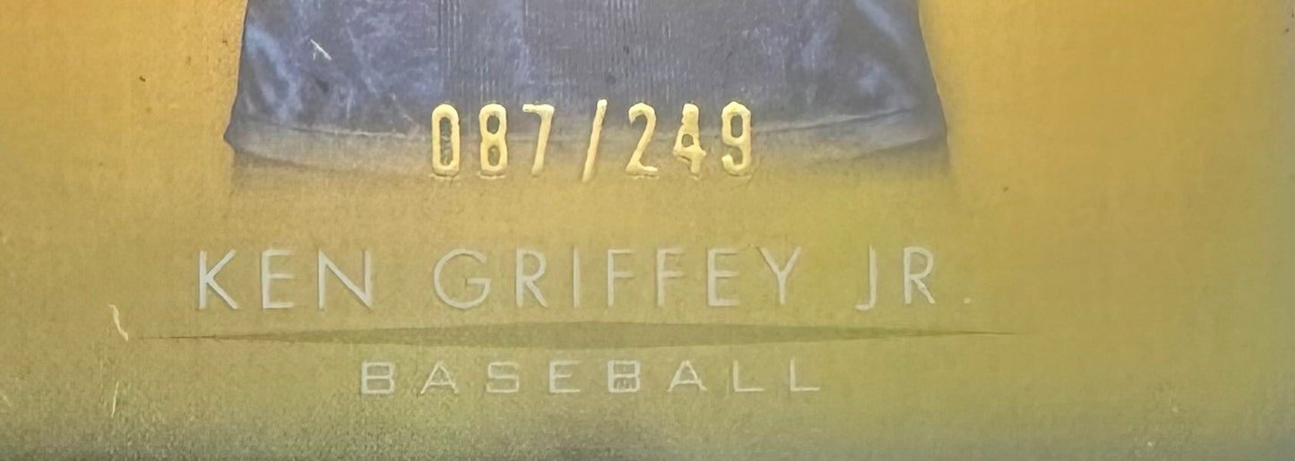 2021 Goodwin Champions Ken Griffey Jr. Black And Gold #ed/249 With Personalized Holder