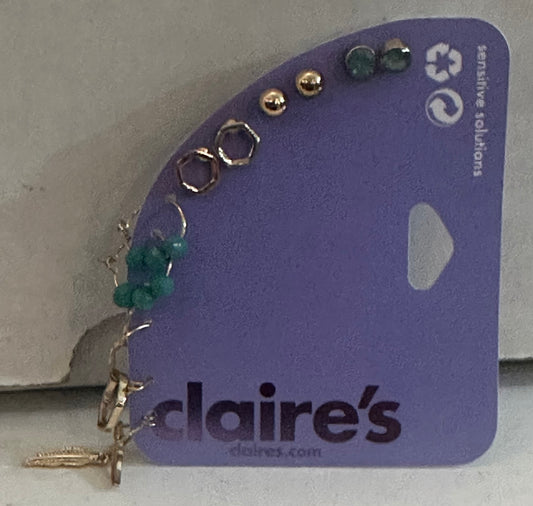 Claire’s Earrings (6) Pairs